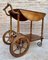 Mid-Century French Wooden Bar Cart Trolley, 1950s 7