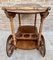 Mid-Century French Wooden Bar Cart Trolley, 1950s 10