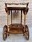 Mid-Century French Wooden Bar Cart Trolley, 1950s 14