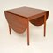 Vintage Danish Teak Drop Leaf Dining Table by Bernhard Pedersen, 1960s, Image 3