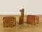 Red Travertine Elephant Bookends and a Giraffe, 1970s, Set of 3, Image 7