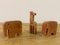 Red Travertine Elephant Bookends and a Giraffe, 1970s, Set of 3, Image 3