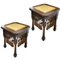 Low Inlaid Wood Auxiliar Tables by Carlo Bugatti, Set of 2 1