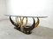 Vintage Brass Swan Coffee Table, 1980s 6