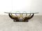 Vintage Brass Swan Coffee Table, 1980s 1