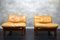 Vintage Scandinavian Teak Lounge Chairs in Cognac Leather, 1960s, Set of 2 12