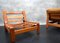 Skandinavische Vintage Teak Sessel aus Cognacfarbenem Leder, 1960er, 2er Set 15