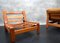 Vintage Scandinavian Teak Lounge Chairs in Cognac Leather, 1960s, Set of 2 15