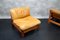 Skandinavische Vintage Teak Sessel aus Cognacfarbenem Leder, 1960er, 2er Set 6