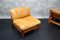 Vintage Scandinavian Teak Lounge Chairs in Cognac Leather, 1960s, Set of 2, Image 6