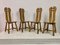 Brutalist Dining Chairs by De Puydt, 1960s, Set of 4, Image 1