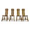 Brutalist Dining Chairs by De Puydt, 1960s, Set of 4 10