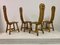 Brutalist Dining Chairs by De Puydt, 1960s, Set of 4 5