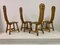 Brutalist Dining Chairs by De Puydt, 1960s, Set of 4, Image 5