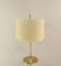 Lampada da tavolo vintage con paralume in pelle scamosciata, Italia, anni '70, Immagine 10