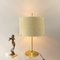 Vintage Italian Table Lamp with Suede Lampshade, 1970s 2