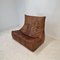 The Rock Sofa in Brown Leather by Gerard Van Den Berg, 1970s 9