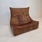 The Rock Sofa in Brown Leather by Gerard Van Den Berg, 1970s 2