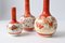 Antique Japanese Kutani Ware Porcelain Vase, 1890s, Set of 3 3