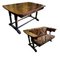 Antique English Convertible Dining Table / Kitchen Sofa, Image 1