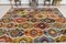 Grand Tapis Kilim Artisanal en Laine, Turquie 4