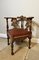 Victorian Carved Walnut Corner Chair, Italy, 1860s 2