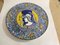 Large 20th Century Ceramic Dish in Yellow and Blue from C.Lombardo, Italy, 1960s 4