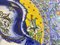 Piatto grande in ceramica gialla e blu di C.Lombardo, XX secolo, anni '60, Immagine 6