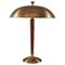 Swedish Grace Table Lamp in Brass attributed to Nordic Company for Nordiska Kompaniet, 1930s 1
