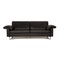 Conseta Leather Three Seater Sofa in Black from Cor 1