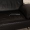 Conseta Leather Three Seater Sofa in Black from Cor 5