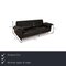 Conseta Leather Three Seater Sofa in Black from Cor 2