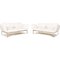 Roro Leather Sofas in White from Brühl, Set of 2 1