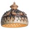 Cone Chocolate Brown Ceramic Pendant Light, Denmark, 1970s, Image 1