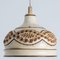 Lámpara colgante danesa de cerámica marrón y beige, 1970, Imagen 6