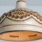 Lámpara colgante danesa de cerámica marrón y beige, 1970, Imagen 9