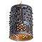 Lámpara colgante Danush Cylinder de cerámica marrón, 1970, Imagen 1
