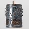 Danish Cylinder Brown Blue Ceramic Pendant Light, 1970, Image 7