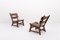 Dutch Stained Oak Chairs by Dittmann & Co. for Awa, 1970s, Set of 5, Image 6
