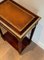 Mahogany and Brass Nightstands with Leather Trays in the Style of Maison Jansen, 1940s, Set of 2 6