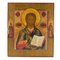 Icona russa del Pantocratore su tavola di cipresso spesso, Immagine 1