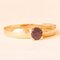 14k Yellow Gold Solitaire Ring with Garnet, 1980s 7