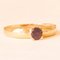 14k Yellow Gold Solitaire Ring with Garnet, 1980s, Image 7