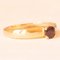 14k Yellow Gold Solitaire Ring with Garnet, 1980s 6