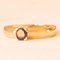 14k Yellow Gold Solitaire Ring with Garnet, 1980s, Image 2