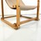 Mid-Century Modern Italian Wood Armchair with Beige Fabric by Pino Pedano, 1970s 14