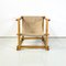Mid-Century Modern Italian Wood Armchair with Beige Fabric by Pino Pedano, 1970s, Image 2
