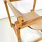 Mid-Century Modern Italian Wood Armchair with Beige Fabric by Pino Pedano, 1970s 11