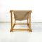 Mid-Century Modern Italian Wood Armchair with Beige Fabric by Pino Pedano, 1970s, Image 5