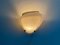 Mid-Century White Acrylic Glass and Yellow Metal Sconce, 1950s, Image 10